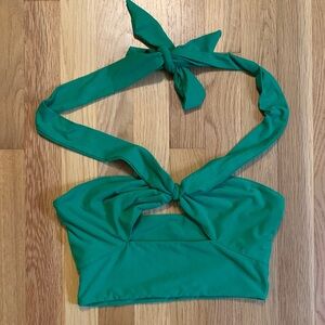 Green Halter Top